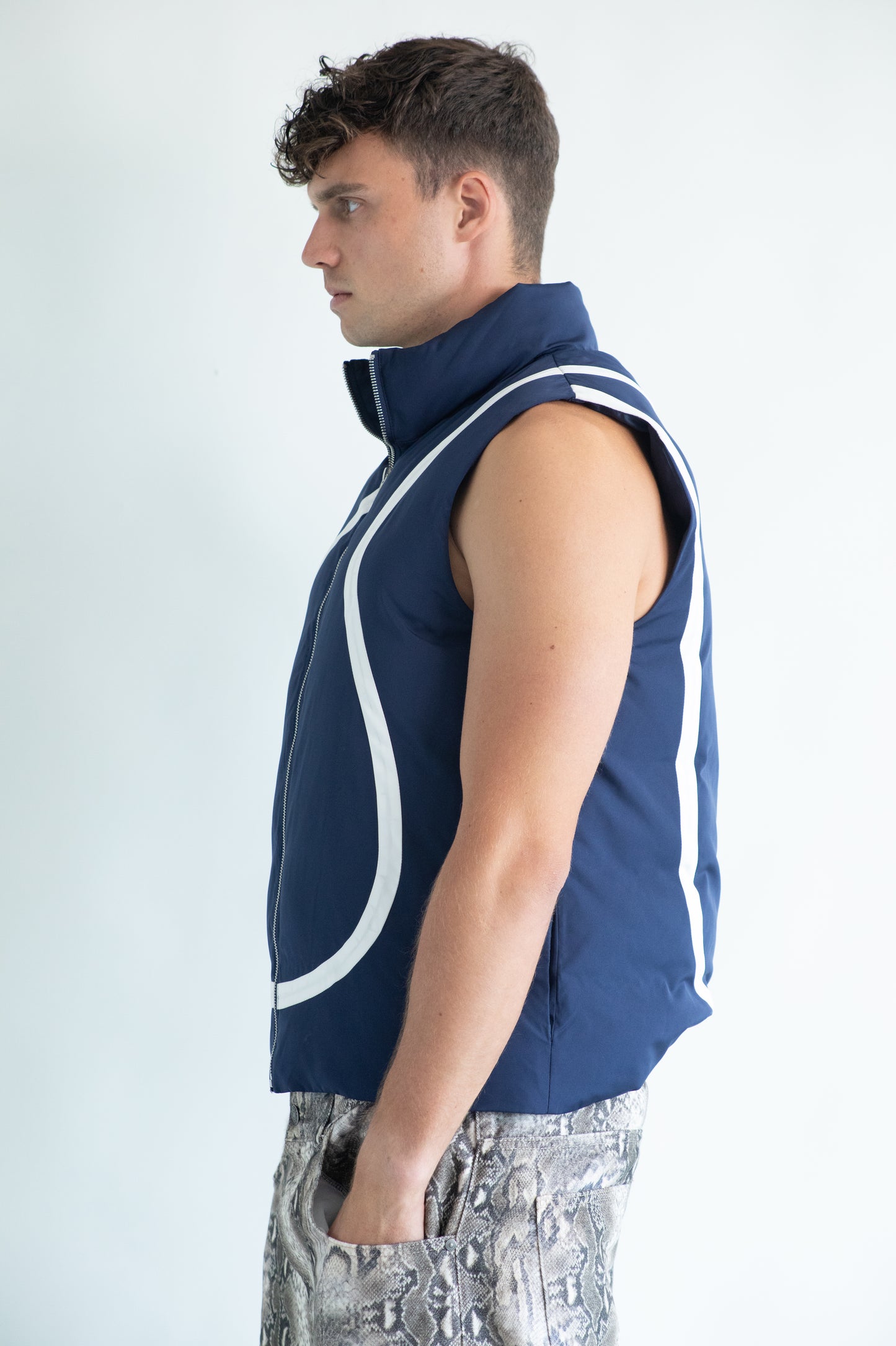 Deep Ocean Puffer Vest