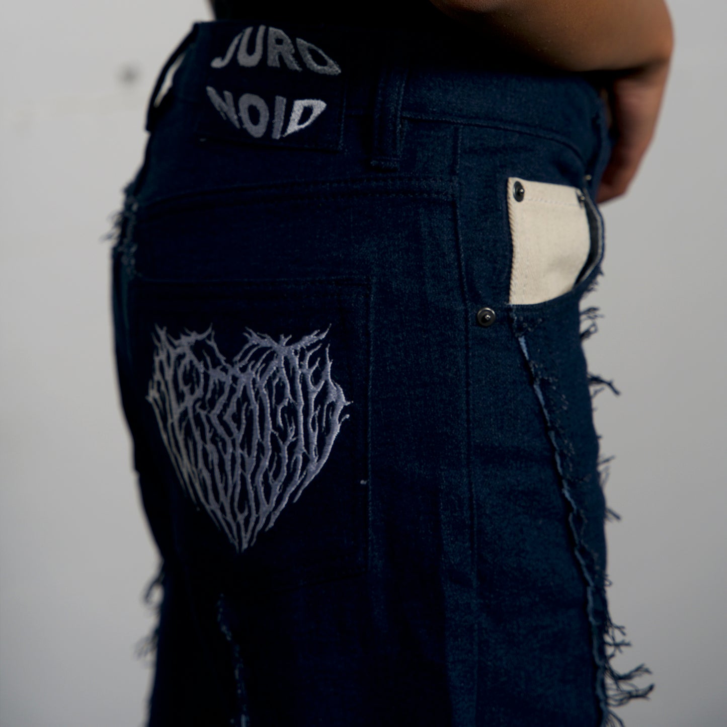 Disturbed Heart Denim Jeans