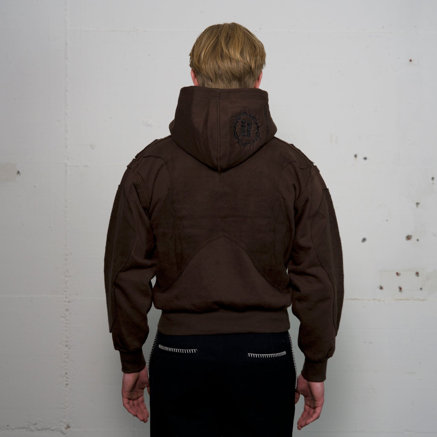 Digital Crucifixion Hoodie brown