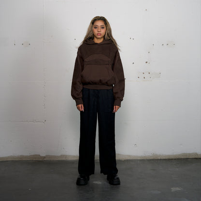 Digital Crucifixion Hoodie brown