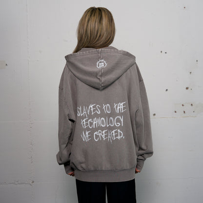 Hoodie Flameheart grey