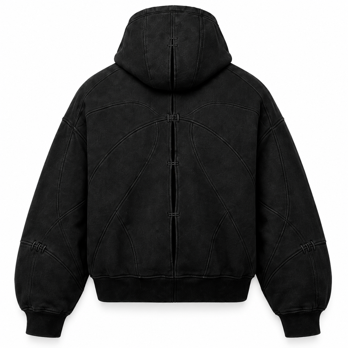 Fracture Hoodie · Black – Rückansicht