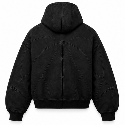 Fracture Hoodie · Black – Rückansicht