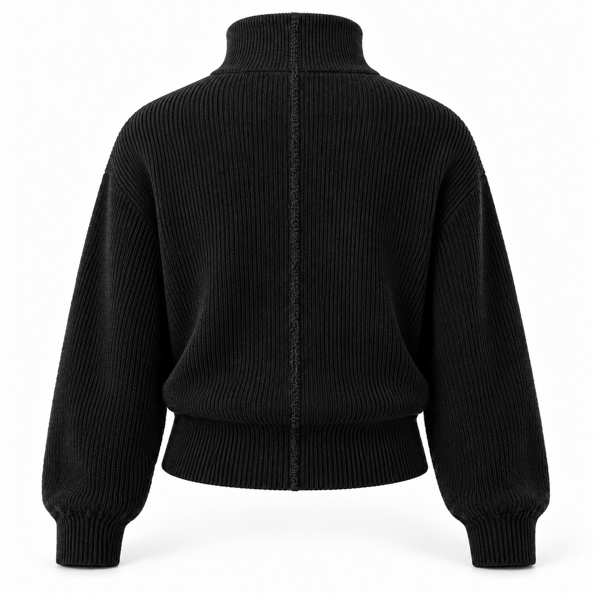 The Truth Quarter-Zip Knit · Black – Rückansicht