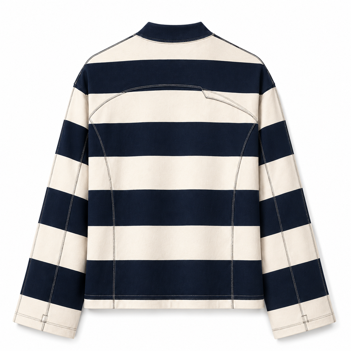 Ivory Longsleeve · Navy – Rückansicht