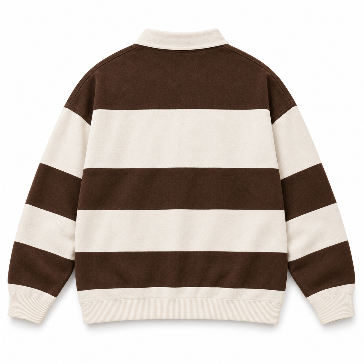 False Idols Polo Sweater · Chocolate / Ivory – Rückansicht