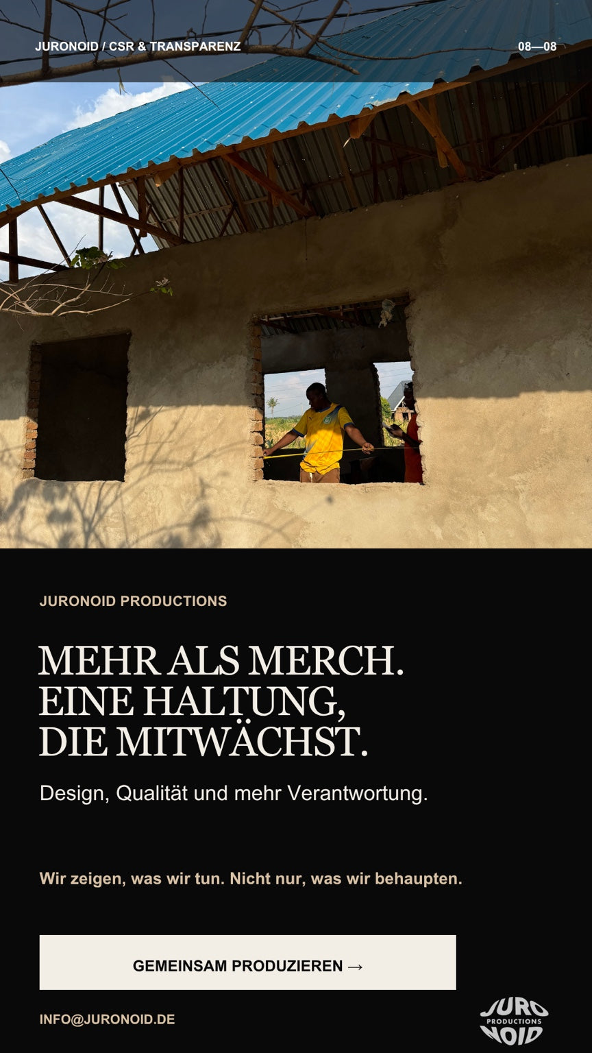 Einblick in den Bau eines Schulgebäudes unserer Partnerschule in Kidatu