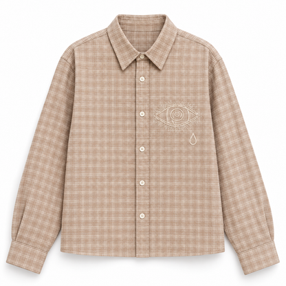 Tear Eye Shirt · Sand Check – Vorderansicht