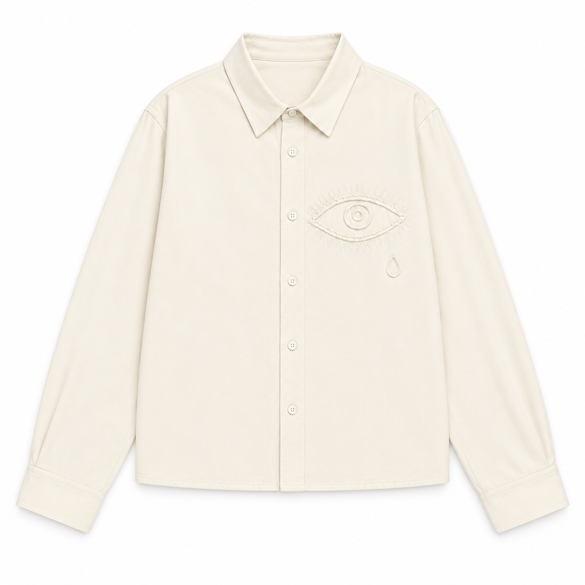 Tear Eye Shirt · Ivory – Vorderansicht