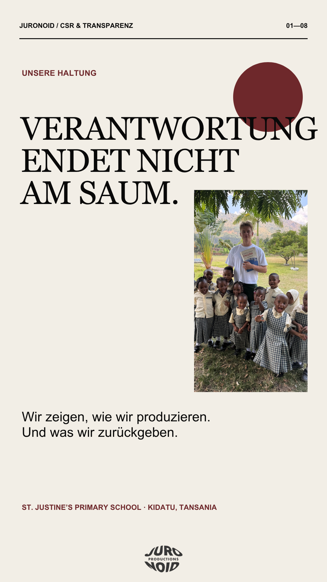 Besuch bei den Kindern der St. Justine’s Primary School in Kidatu, Tansania