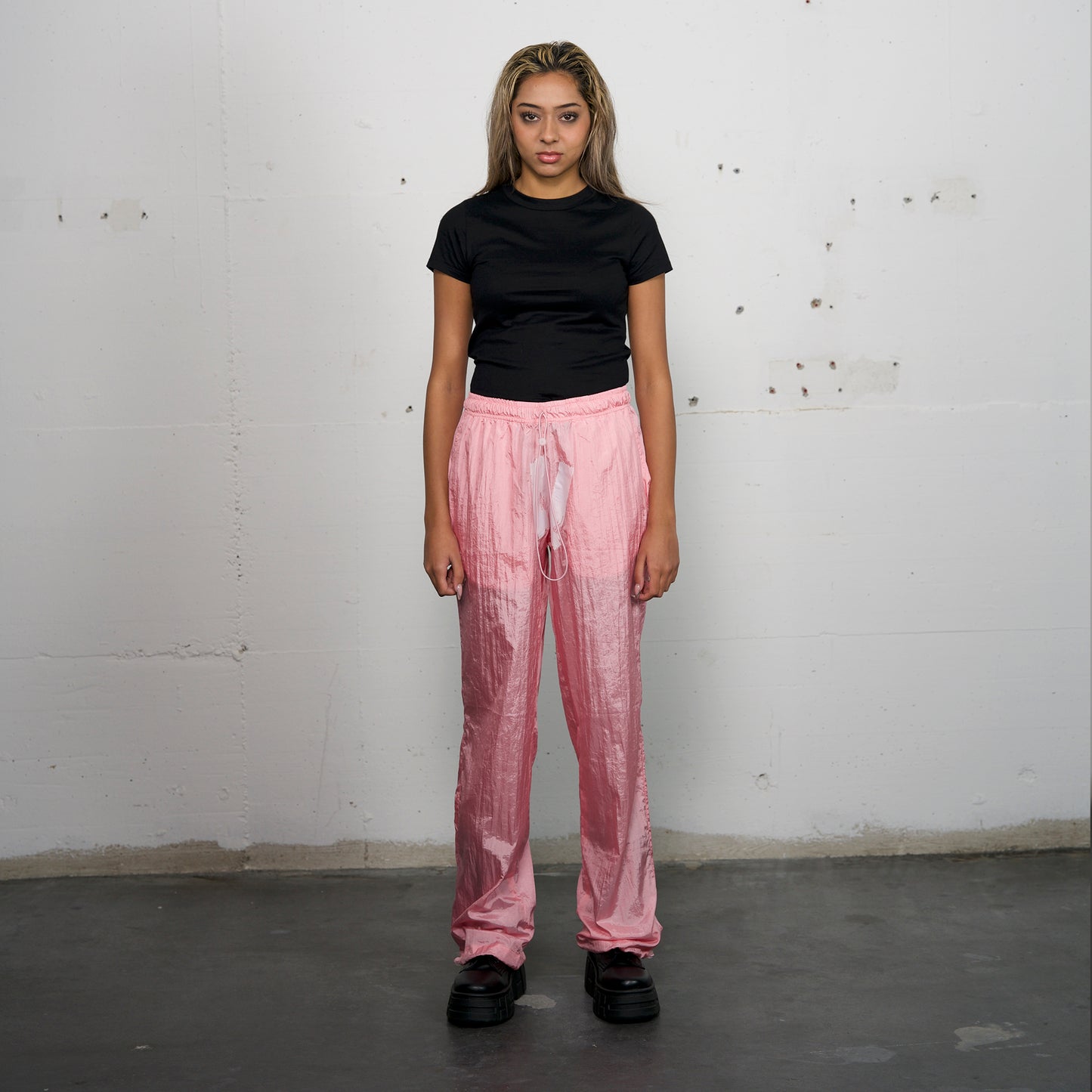 Parachute pants salmon